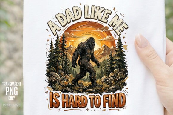A Dad Like Me PNG Paint: Bold Wilderness Design for Creators