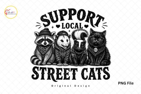 Cute Cat Design: Rescue Shirt & Sublimation Art