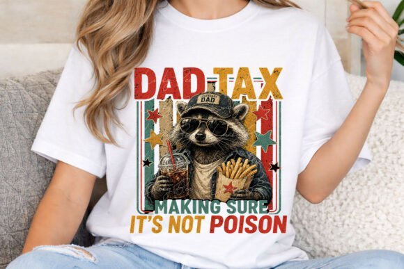 Dad Tax Raccoon PNG: Vintage Humor for Modern Design