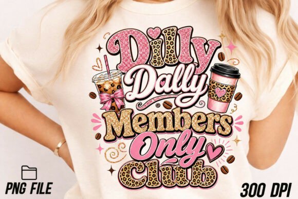 Dilly Dally Coffee PNG: A Fresh Creative Asset