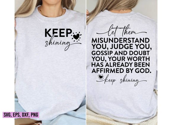 Let Them Keep Shining: Inspirational SVG for Modern Design