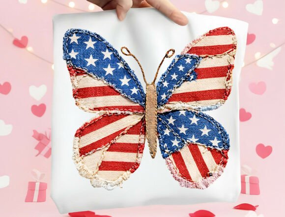 Patriotic Patchwork: A Graphic Design Asset