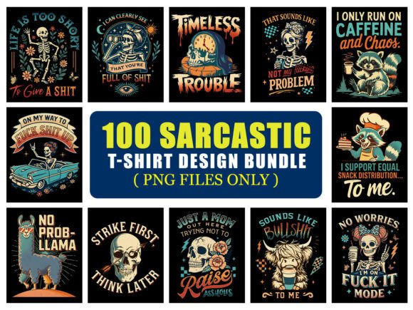 Witty Typography & Sarcastic Design Bundle